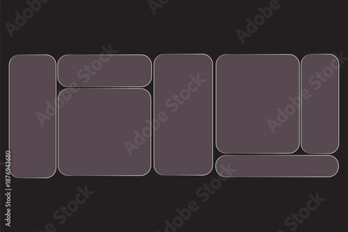 Effect glass liquid background with box frame text and rectangle digital button. Glow sign ui with effect design and glass liquid elements for banner abstract. Gradient line aesthetic