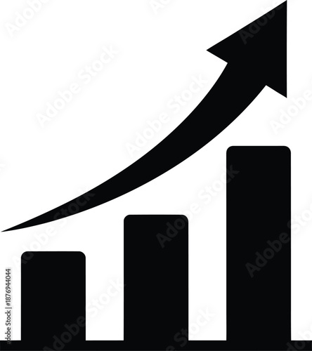 Graph showing steady increase over time