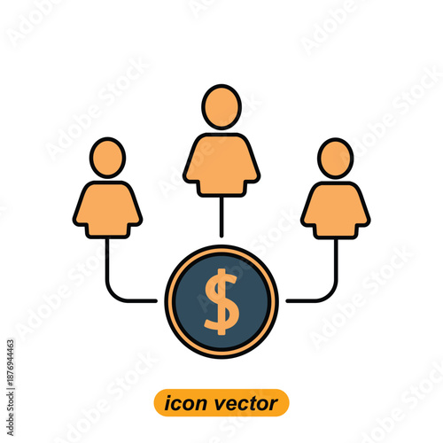 mutual fund icons. Flat illustrations of mutual fund vector icons for the web. Vector illustrations of company icons.