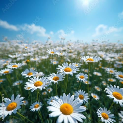 daisies in a field