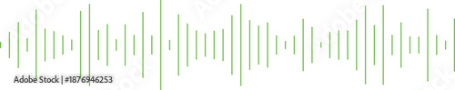 Vector Green Waveform Audio Waveform Audio Waveform Sound Signal Visualization for Music Technology Podcast2