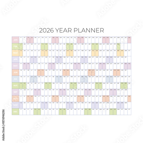 2026 Year Planner Calendar
