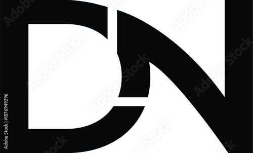 Letter DN monogram logo design