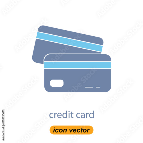 credit card icons. Flat illustrations of credit card vector icons for the web. Vector illustrations of company icons.