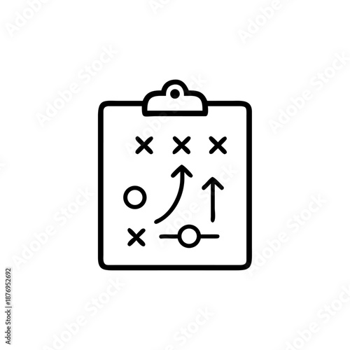 Clipboard icon vector illustration isolated on white background for business and calendar use