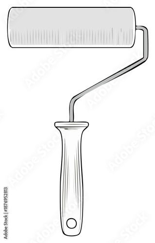 Illustration of Painting Tool for Home Improvement Projects