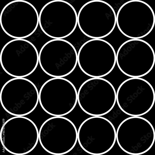 A4.6 Black and White Circular Pattern.