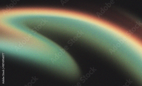 Green Orange Silky flow distortion usable for promotional landing pages