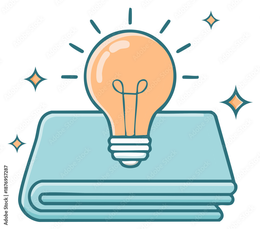 custom made wallpaper toronto digitalConcept of Idea Generation and Learning Illustrated by Lightbulb on Stacked Books