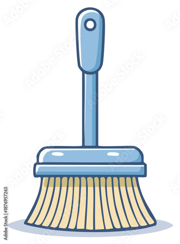 Wallpaper Mural Cartoon Broom Illustration, Isolated on a White Background Torontodigital.ca