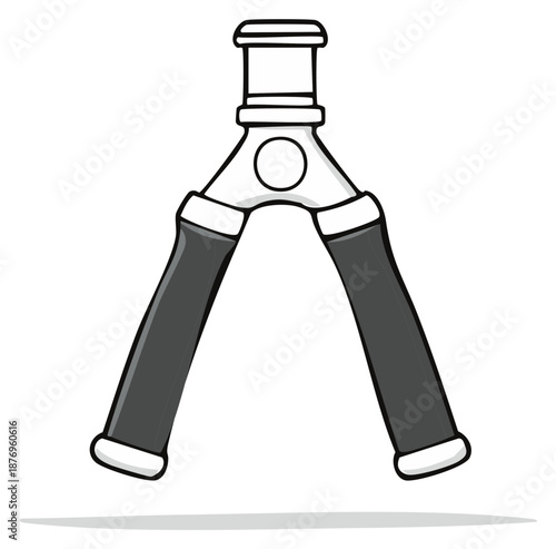 Illustration of a Hand Exerciser for Strength Training and Rehabilitation Equipment