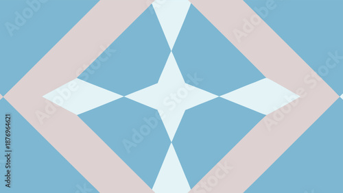 Minimalist Geometric Diamond Pattern In Soft Pastel Blue And Pink abstract background