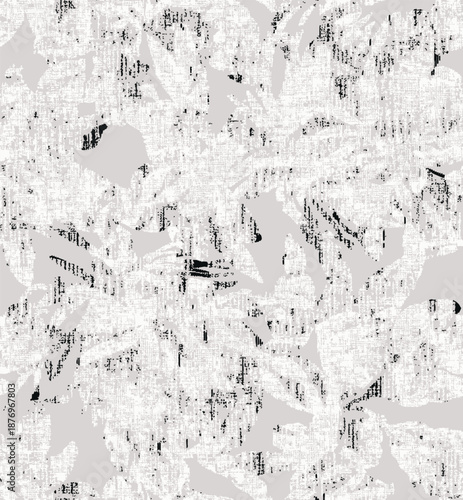 layered geo floral watercolor textured seamless pattern tropical seamless minimalist trendy abstract print flower shapes art illustrations modern hand drawn vector template for design