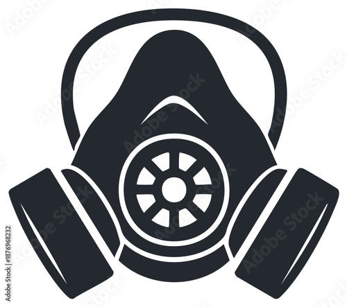 Gas Mask Protective Respirator Equipment for Chemical Biological Hazard Safety Icon