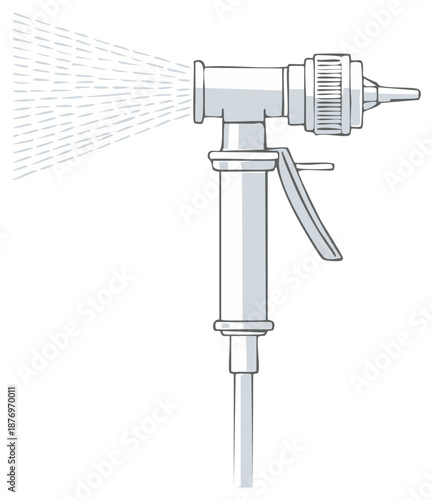 Medical Ear Irrigation Tool Illustration
