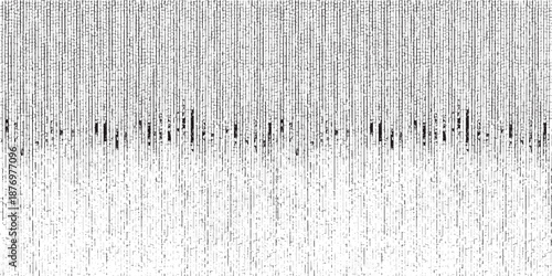 Grid spotted pattern. Abstract grunge halftone lined texture. Distressed uneven grunge background. Abstract vector illustration. Overlay to create interesting effect and depth. Isolated on white. 