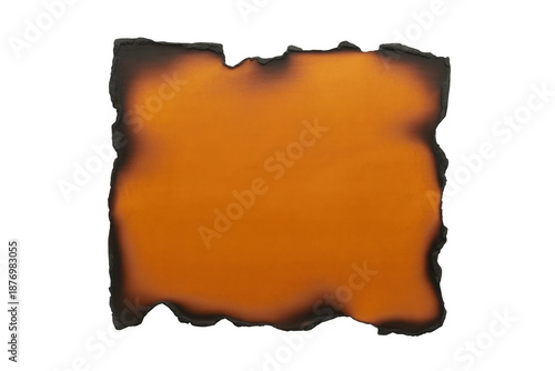 Wallpaper Mural Burnt orange piece of paper burnt paper orange paper isolated on a transparent background Torontodigital.ca