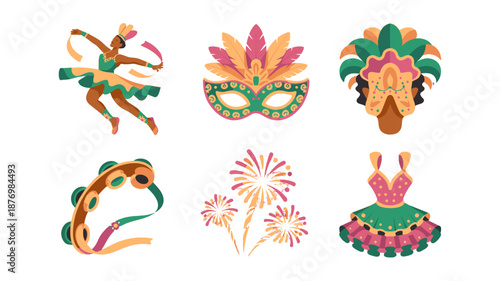 Festive Carnival Elements.