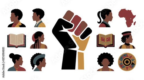 A vibrant illustration celebrating heritage and diversity.