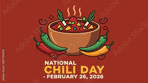 Celebrate National Chili Day with a steaming bowl of delicious chili