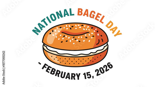 Celebrate National Bagel Day on February 15 2026 with a toasted bagel