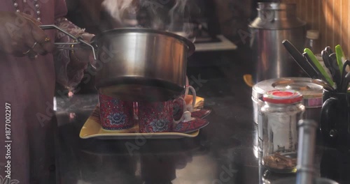 Wallpaper Mural Homemade Herbal Tea by an Indian Housewife, Natural Immunity Booster Drink Torontodigital.ca