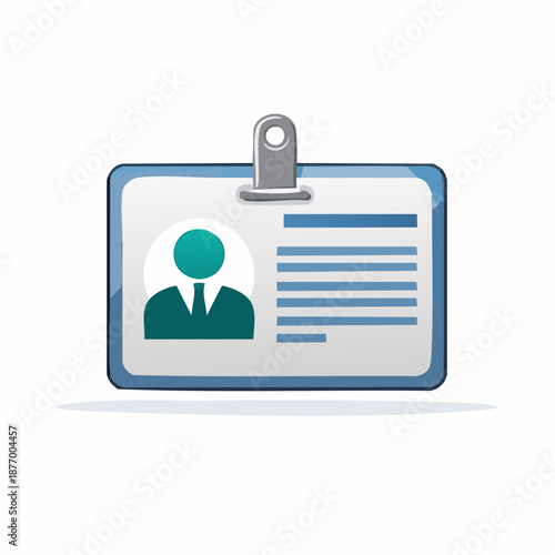 Employee ID Card Badge Identification Pass for Access Control and Verification