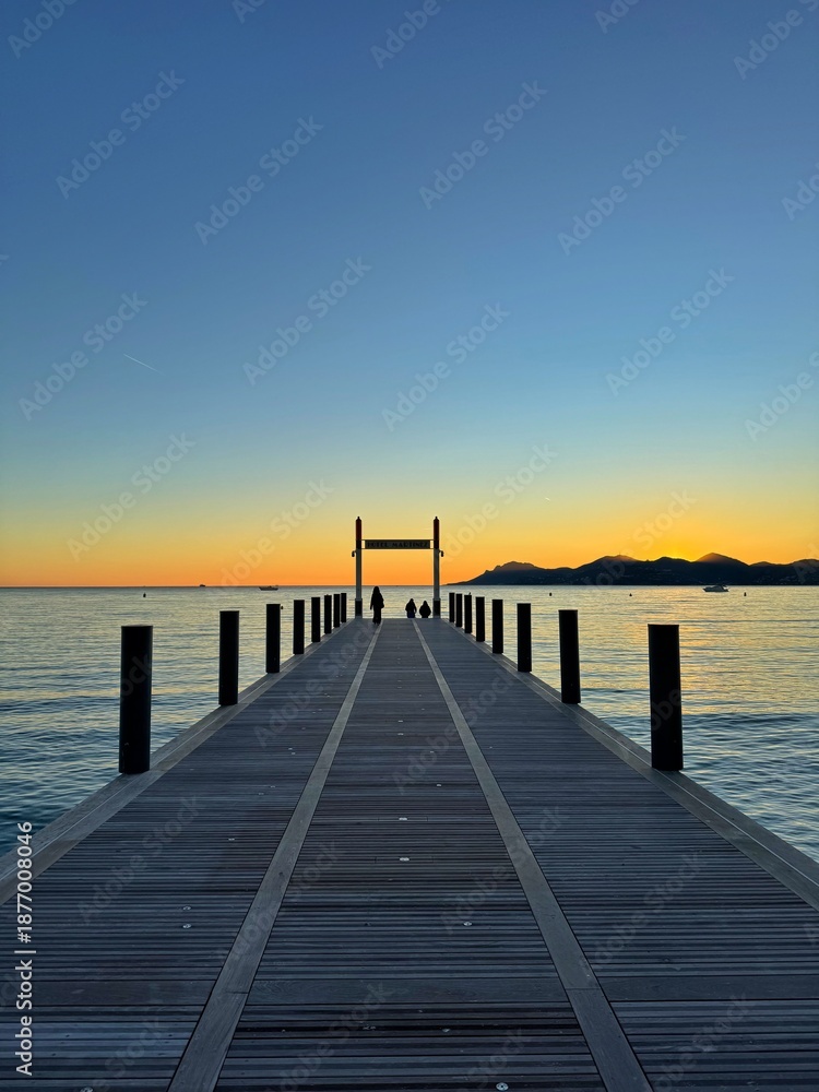 Fototapeta premium SUNSET MER 