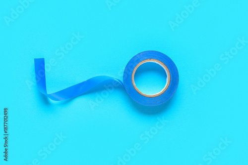 Blue insulating tape roll o...