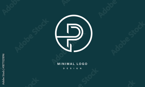 Minimal Letter P Logo – Modern Circular Monogram Line Design