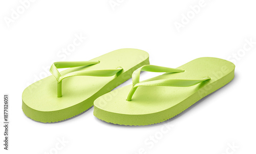 Pair of bright green flip f...