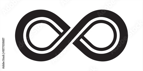 Infinite loop symbol Vector