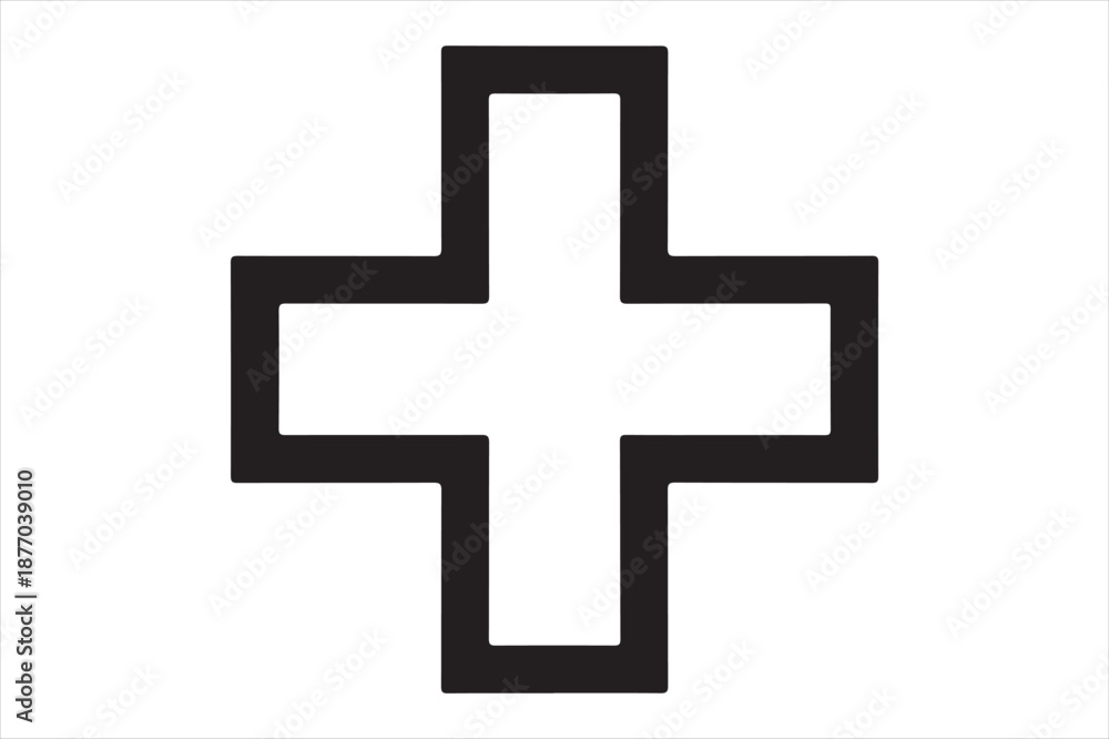 Obraz premium Medical cross symbol Vector
