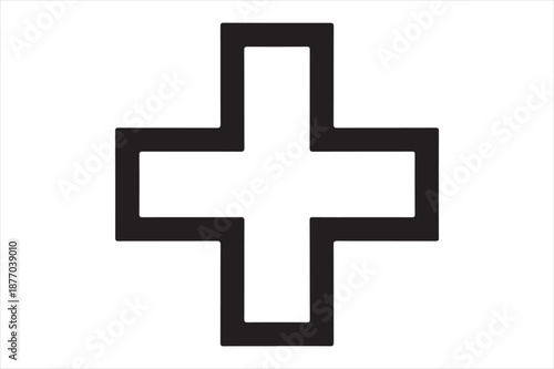 Medical cross symbol Vector