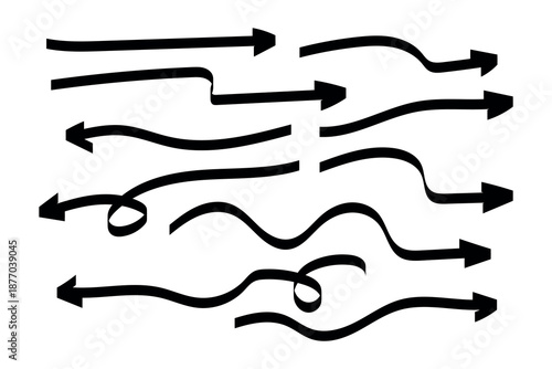 Business element icon in doodle style, arrow, infographic. Isolated vector illustration design. Hand drown business icon. Business idea concept.