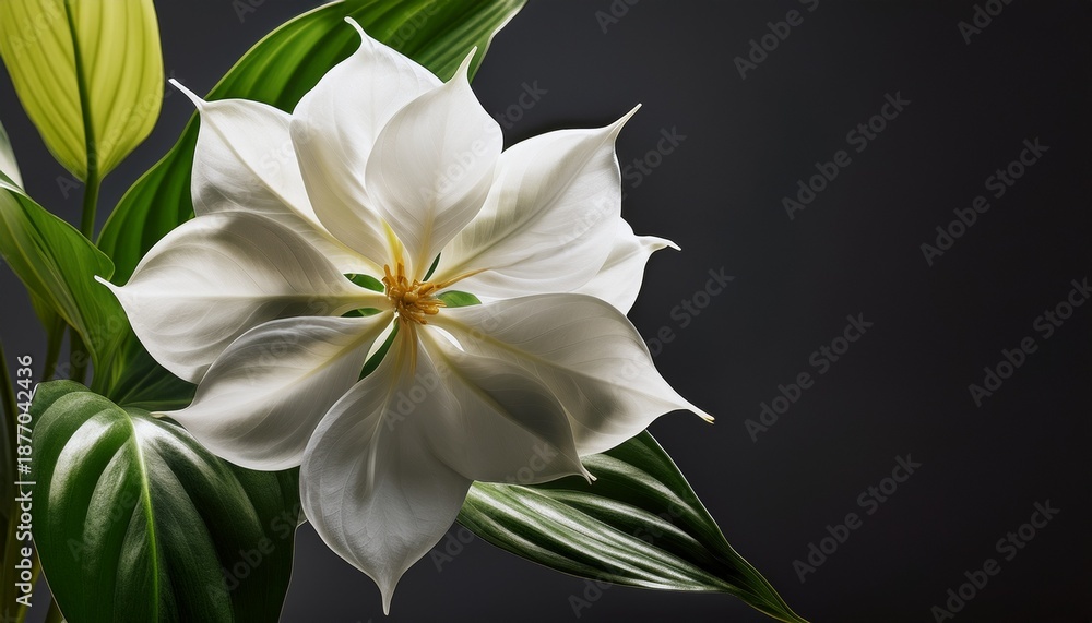 Fototapeta premium Flower Of Epipremnum Pinnatum Marble Plant