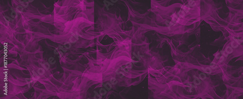 Vibrant magenta smoke swirling gracefully on a dark background creating an ethereal abstract pattern