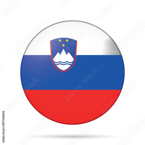 Glass light ball with flag of Slovenia. Round sphere, template icon. Slovenian national symbol. Glossy realistic ball, 3D abstract vector illustration. Big bubble. Free Download Glass light ball with flag of Slovenia. Round sphere, template icon. Slovenian national symbol. Glossy realistic ball, 3D abstract vector illustration. Big bubble. - GFXLoad