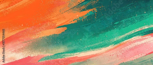 夏色が溶け合う抽象グラデーション背景