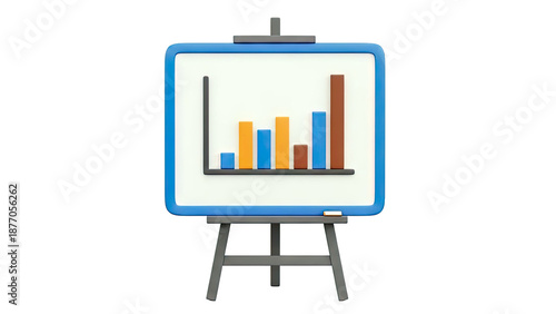 3D Bar Chart on Easel