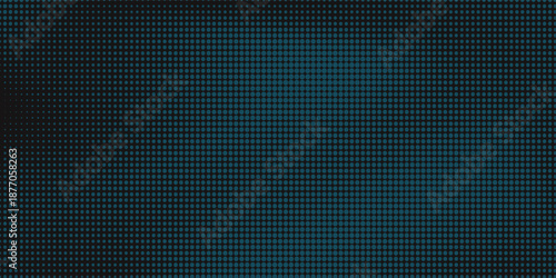 Generative real time art. Screen media technology. Code, digital creative. Coding abstract video trippy. Mesh LCD display. Array from dots. Scale size different hole space.