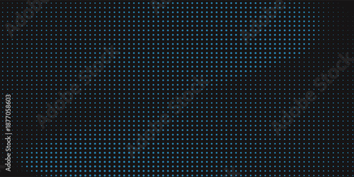 Generative real time art. Screen media technology. Code, digital creative. Coding abstract video trippy. Mesh LCD display. Array from dots. Scale size different hole space.