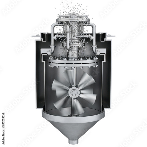 Industrial mixer agitator mechanism