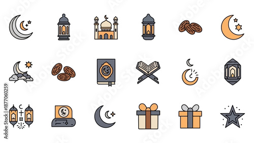 Islamic Symbols and Icons Collection 1.
