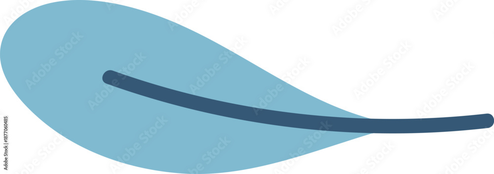Obraz premium Feather Floating Minimal Line