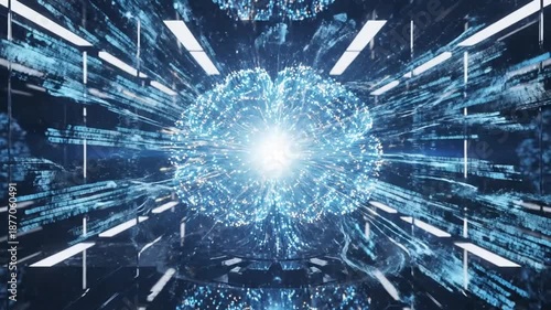 Artificial Intelligence Brain Neural Network Concept