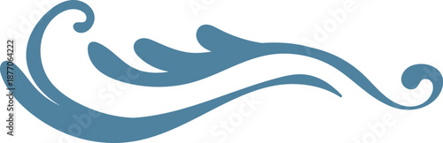 Wave Flourish Decorative Swash