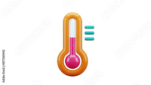 Stylized Thermometer Icon