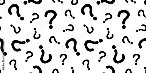 はてなマークのシームレス背景画像。（Seamless background image of question marks.）
