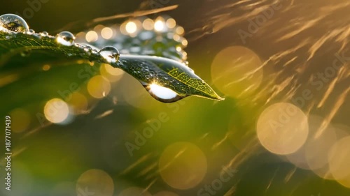 Dew Drop on Leaf: Capturing Nature's Beauty in Macro